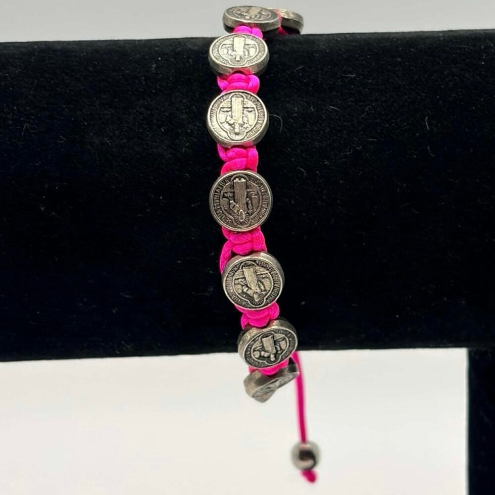 Pink Christian St. Benedict Bracelet